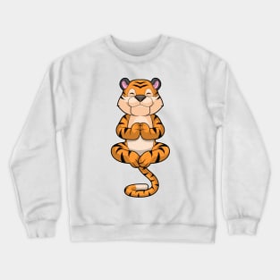 Tiger at Yoga Fitness Crewneck Sweatshirt